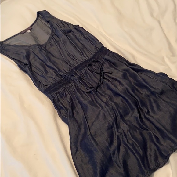 Wyatt Breathable Cotton Dress in Jean Print - Picture 2 of 6